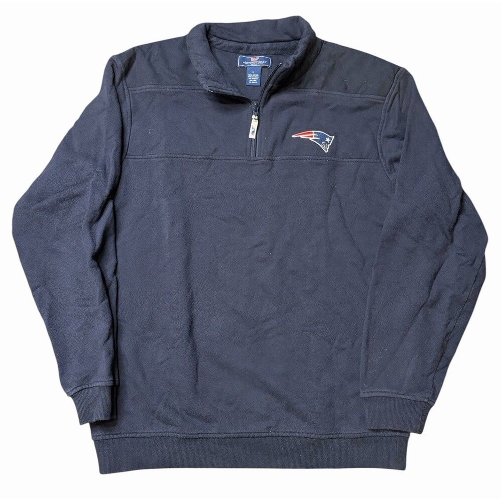 New England Patriots Vineyard Vines Pullover Quarter Zip Men’s Size Large